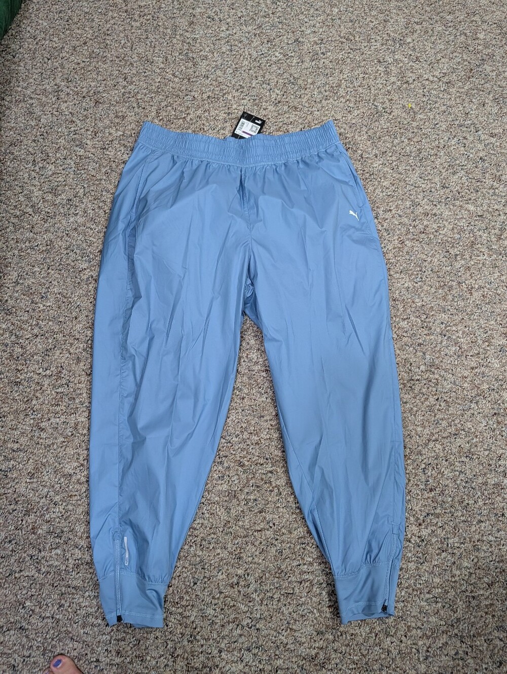 Puma Light Blue Ladies Windbreaker Joggers